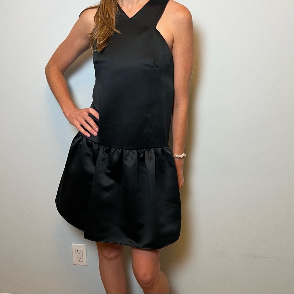 Tibi satin NAVY dress